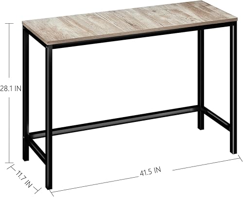 Miniatura 3 de Mesa de consola de 41 pulgadas, mesa de sofá, mesa de consola de almacenamiento, mesa de entrada larga para el hogar, sala de estar, dormitorio,