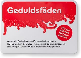 Geduldsfäden, Fruchtgummischnüre mit Erdbeergeschmack aus der Schiebeschachtel, 1er Pack (24g), von Liebeskummerpillen