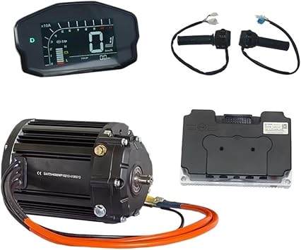 Hub Motor QS138 90H V3 4KW 7200rpm Motor Engine with 12.35 Gear Box Mid Drive Motor Kits with Fardriver ND96680Combo 2