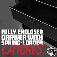 Vista 3 de Gator Rackworks - Cajón de montaje en rack para micrófono inalámbrico, se adapta a 4 micrófonos inalámbricos y paquetes de cuerpo, diseño de 2U