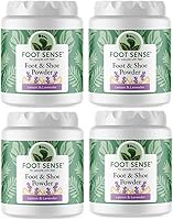 Vista 10 de FOOT SENSE Polvo natural para pies y zapatos, desodorante para pies, sin talco, eliminador de olores, desinfecta y desodoriza, de larga duración