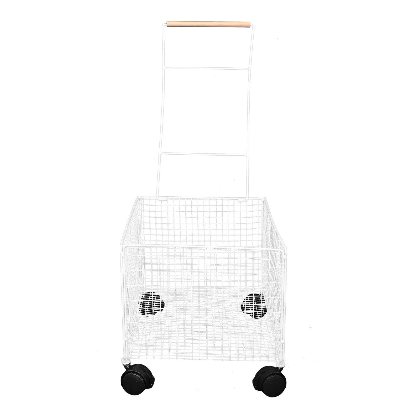 Panier à linge sur roulettes pour éviter le mal de dos lors du transport des vêtements sales