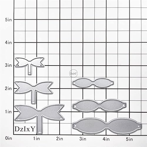 Miniatura 2 de DzIxY Juego de troqueles de corte de metal con combinación de pajarita para hacer tarjetas, troquelados, troquelados, álbumes de recortes,