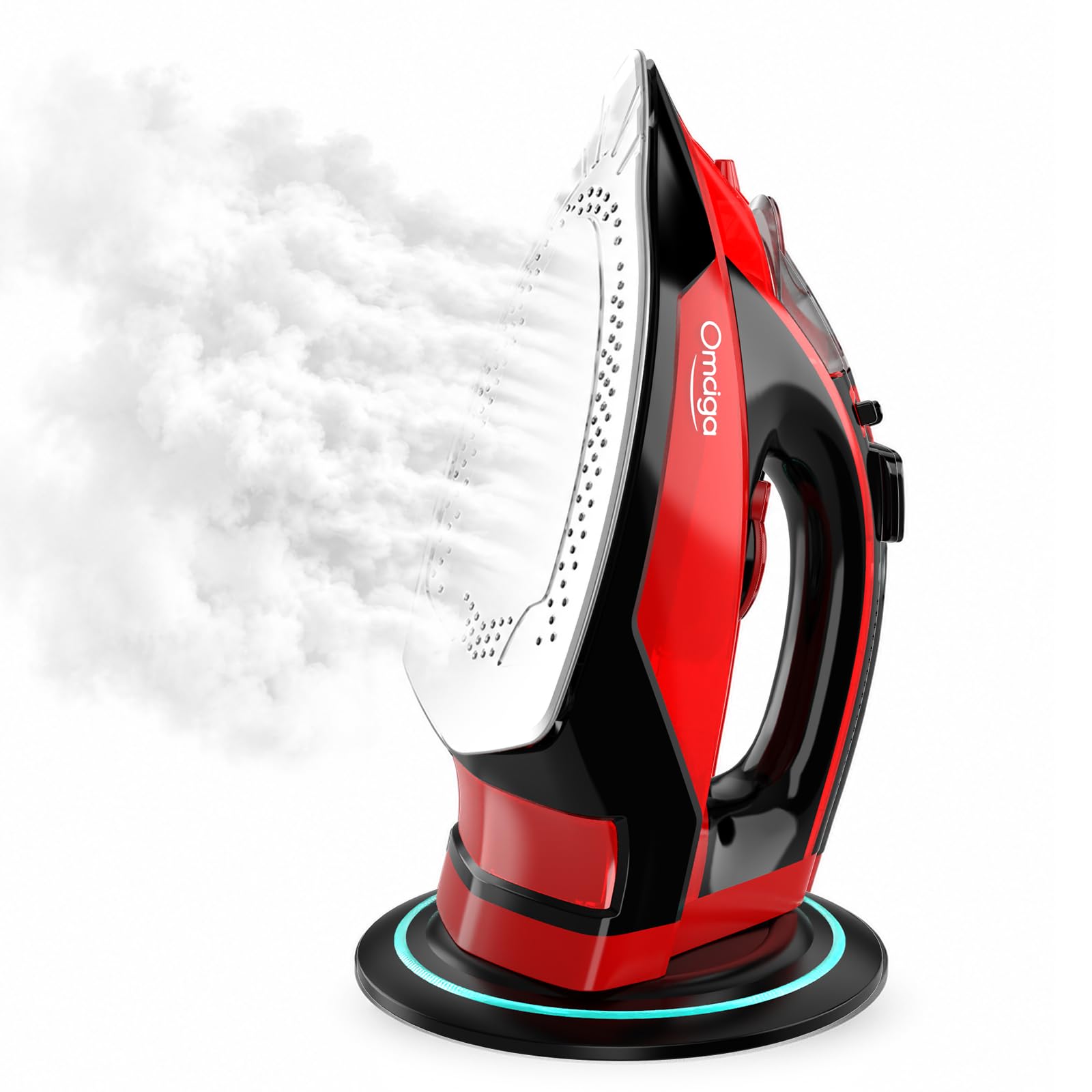 Photo 1 of OMAIGA Cordless Steam Iron - 1500W, Red