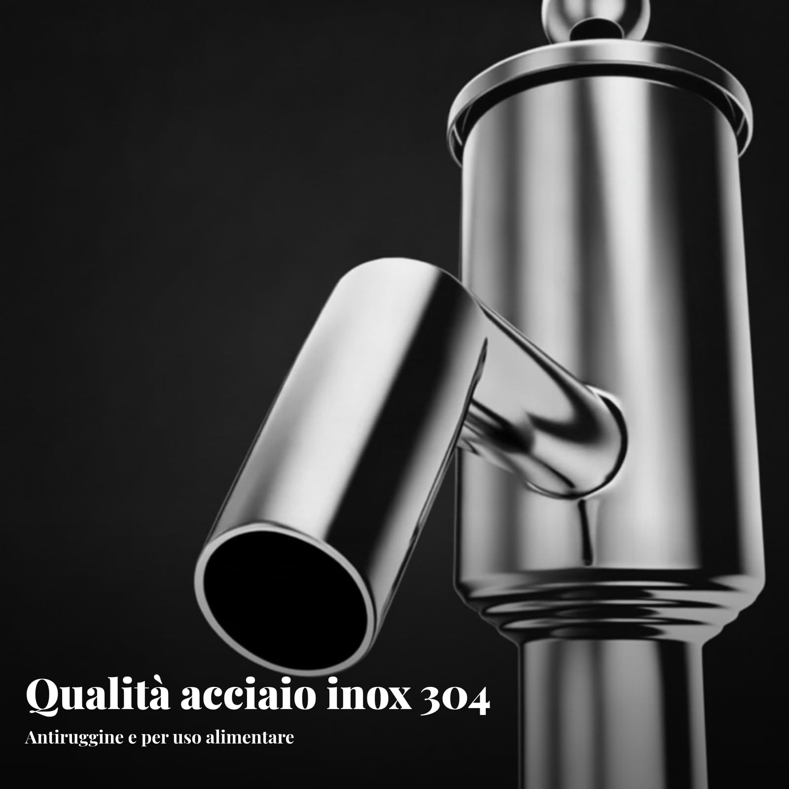 Pompa Olio Manuale Pompa a Mano Estrattore Olio Pompa Fusto con Corpo in Acciaio Inox 304 E Azionamento a Leva Adatta per Travasi Controllati, 93cm, Ciotola