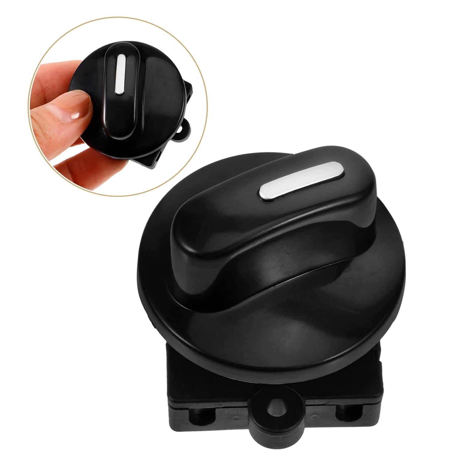 OUNONA 4pcs Car Accessory Speed Selector Heater 4-Position 3-Speed Fan Rotary Switch Knob with Installation Kit