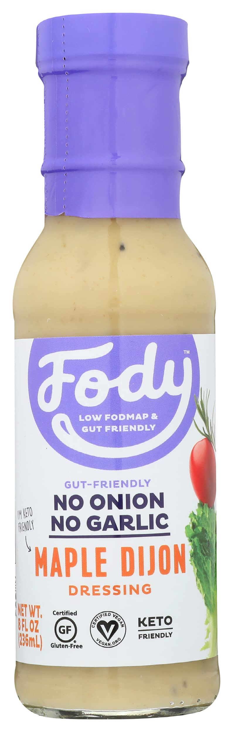 Fody Maple Dijon Salad Dressing, 227 g, 8 Fluid Ounces (Pack Of 6)