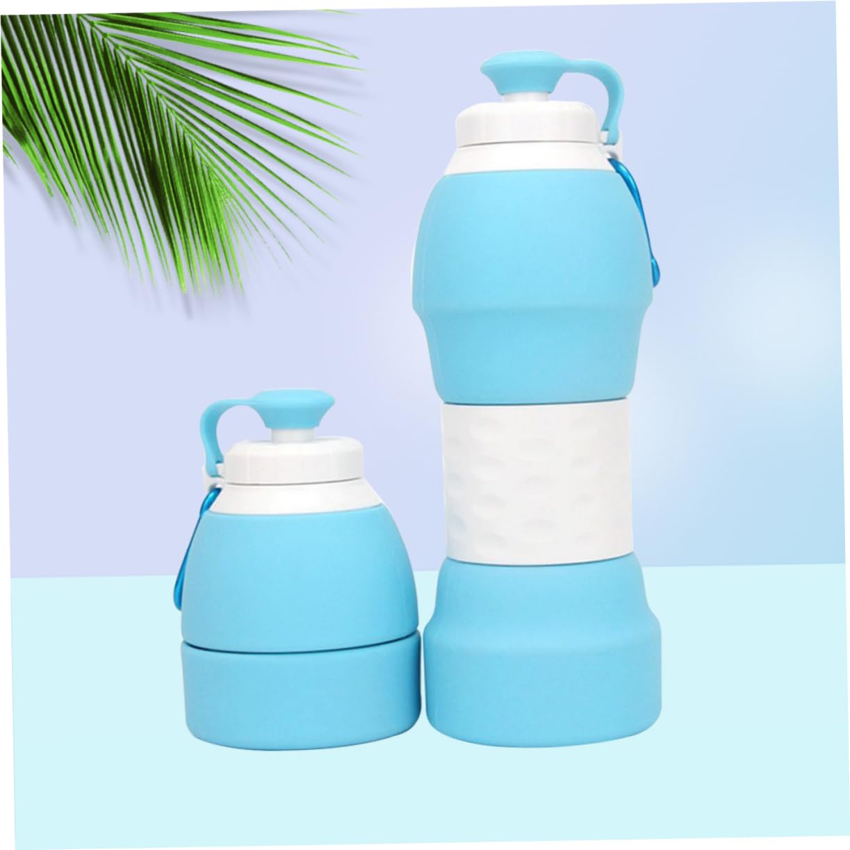 Botella de Agua Plegable de Silicona Portátil para Senderismo y Viaje