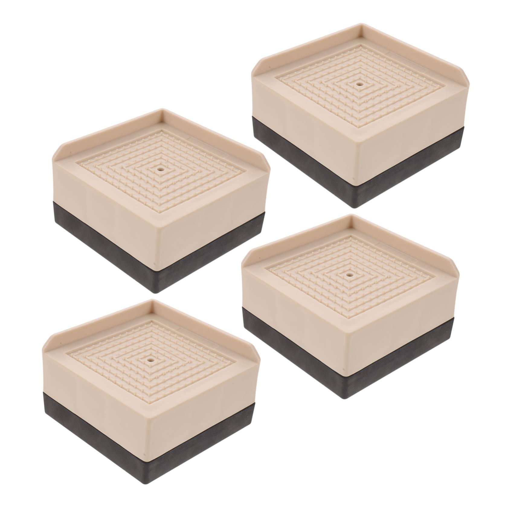 Rehausseurs de pieds de meuble 4pcs en plastique lit et bureau