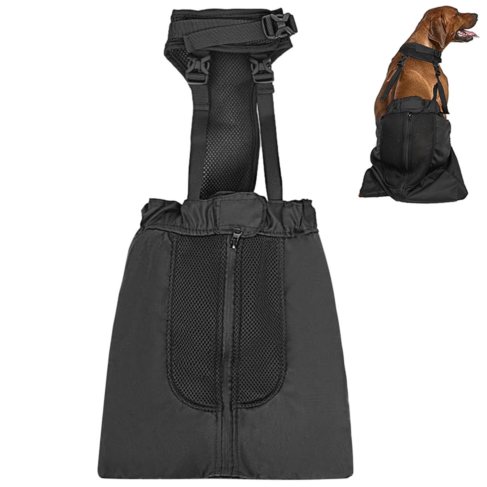 Sac de transport pour chiens paralysés pour balades en ville et parcs