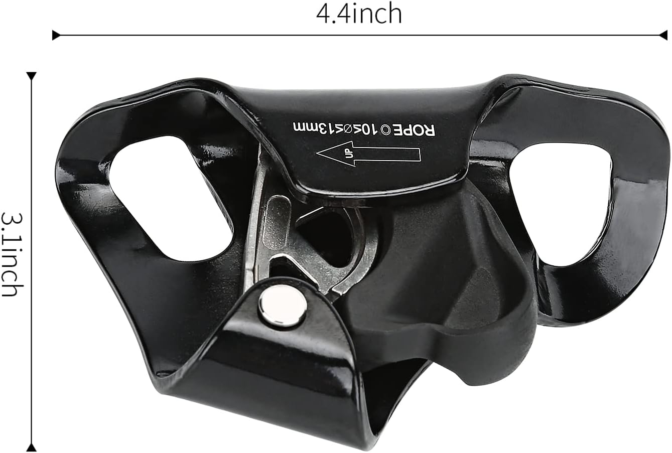 WILDKEN Rock Climbing Chest Ascender Climbing Mountaineering Tree Arborist Climbing Rappelling Equip, Climbing Hand Ascender Outdoor Mountaineering Tree Arborist Climbing Rappelling Equip Hand Ascende