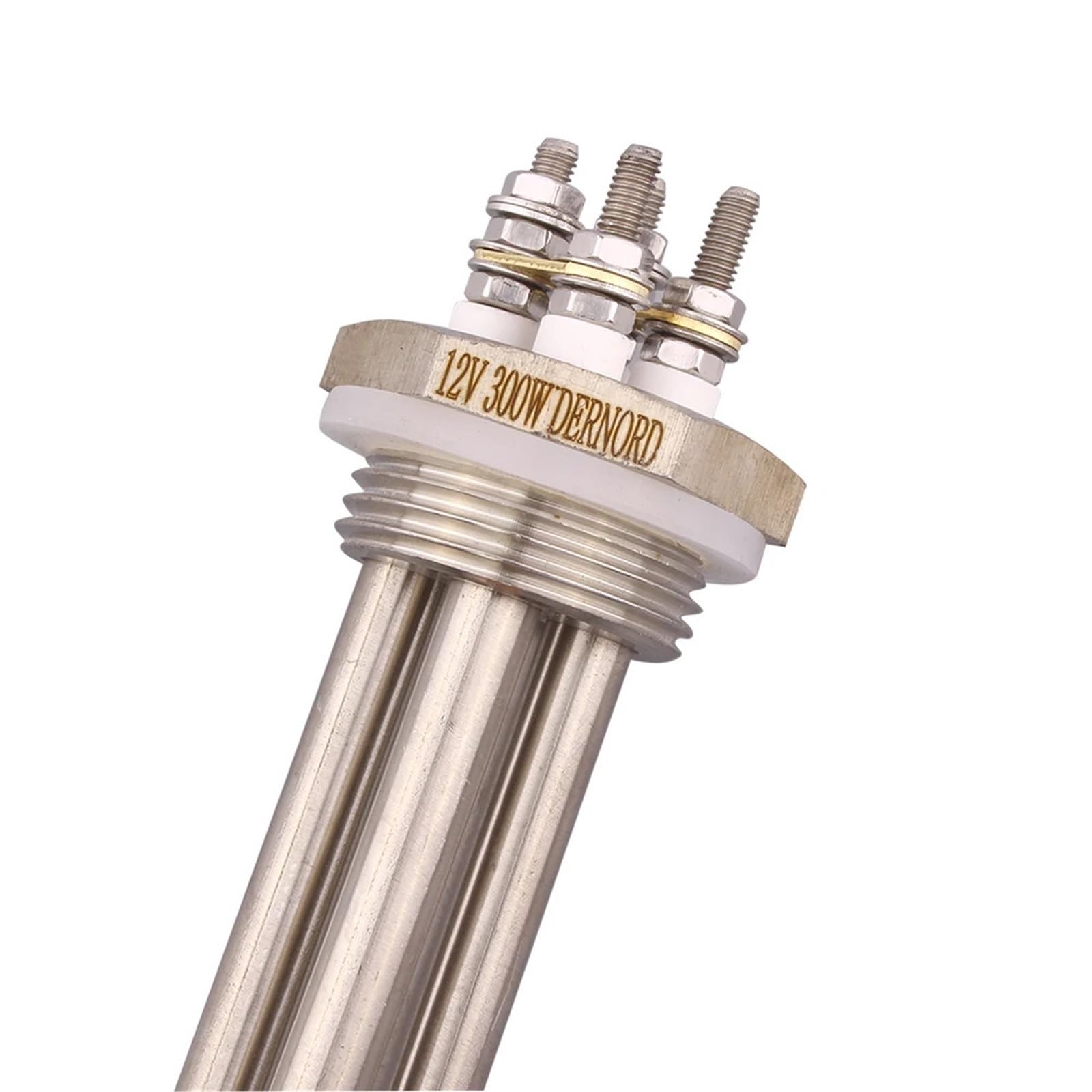 DC 12V Heizelement Rohrförmiger elektrischer Tauchsieder 100w 200w 300w 600w DN32 DN25 Wasser SUS304 1Stk(Dn32 with cover,12V_100W)