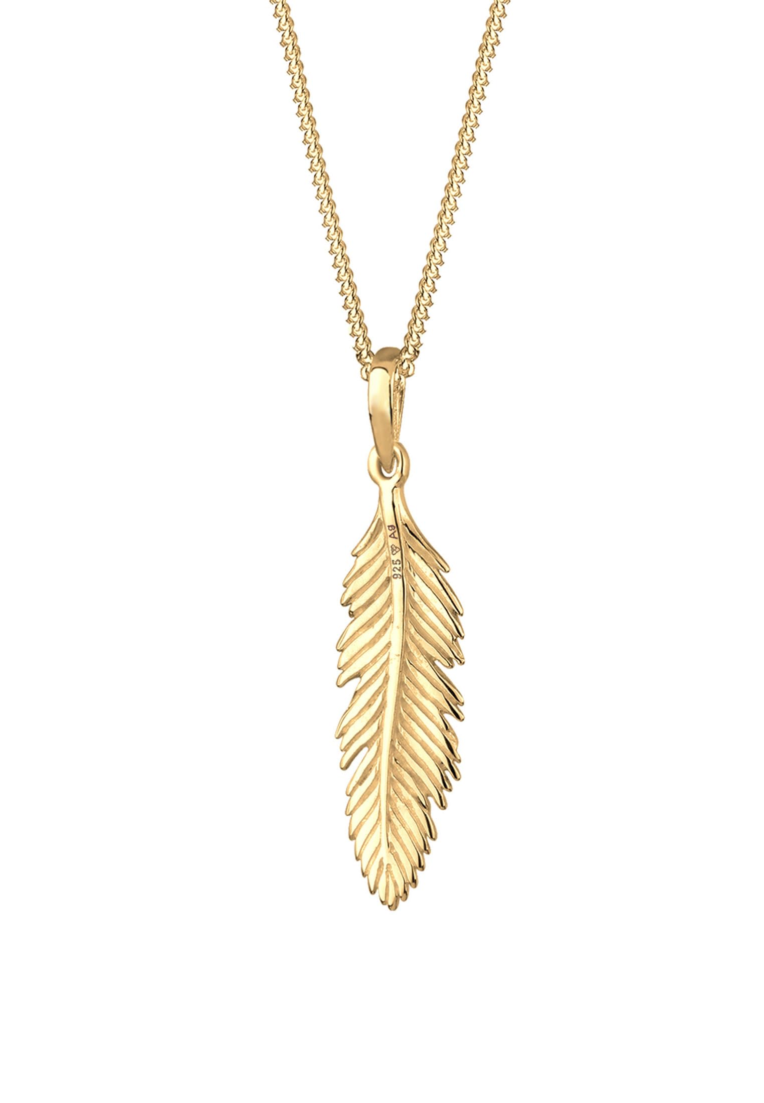 Elli Collar Mujer Colgante Pluma Juguetón en Plata Esterlina 925