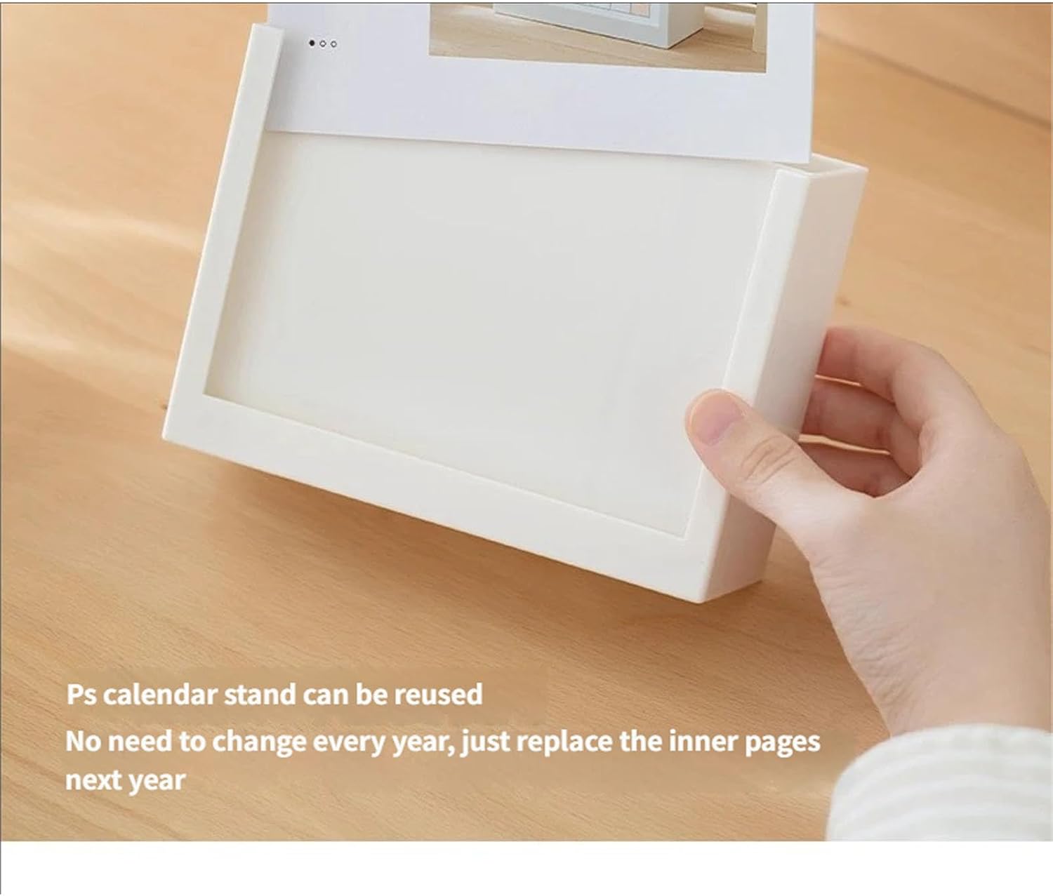 Desktop Pen Organiser for Daily Planning with 2026, Dark Grey image 4