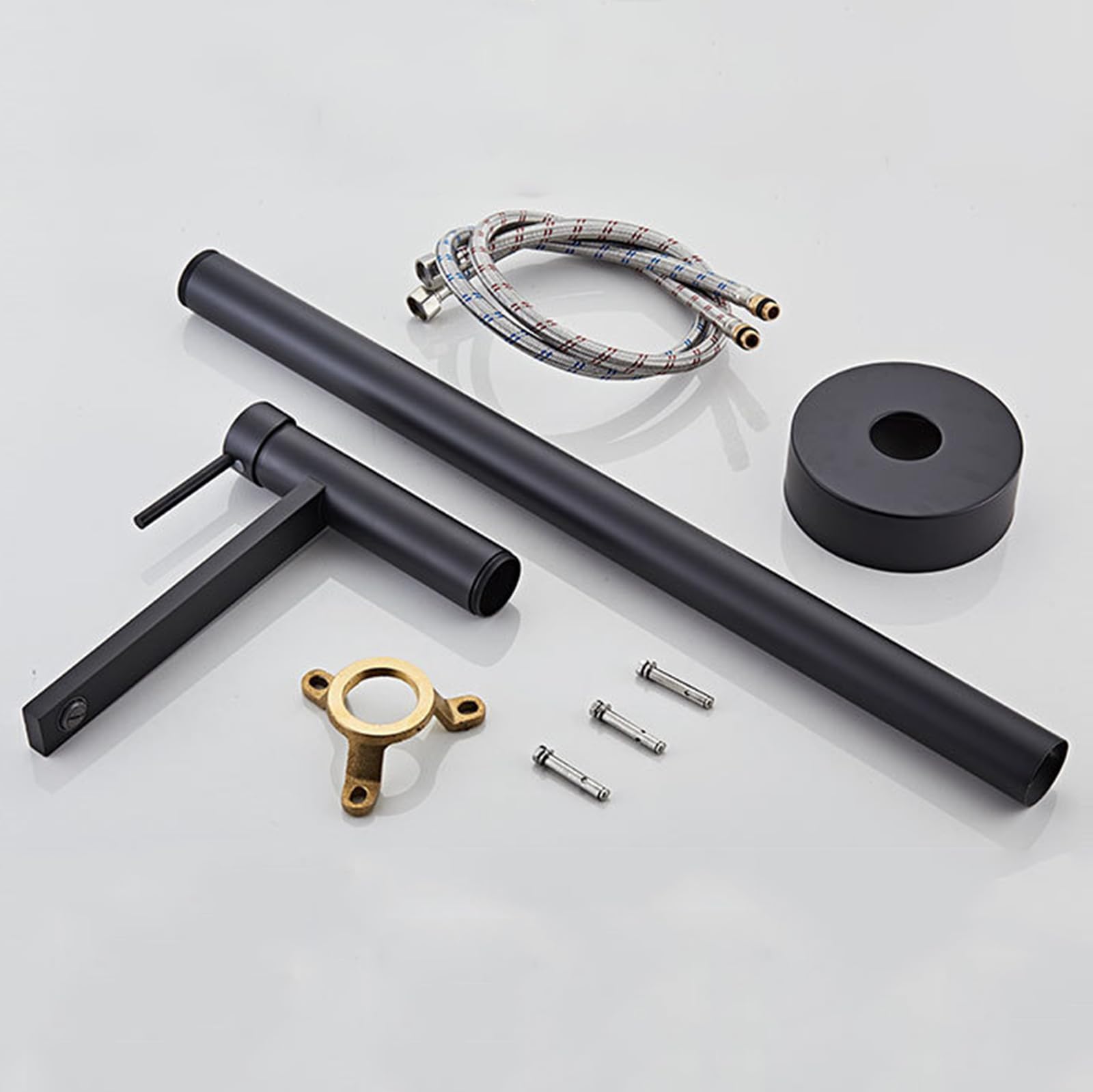 Freistehender Badmixer TAP Freestanding Bad Haken Heiße und kalte Eingriff freistehende Wasserhähne für Badboden, die weiß montiert sind Beauty Comes