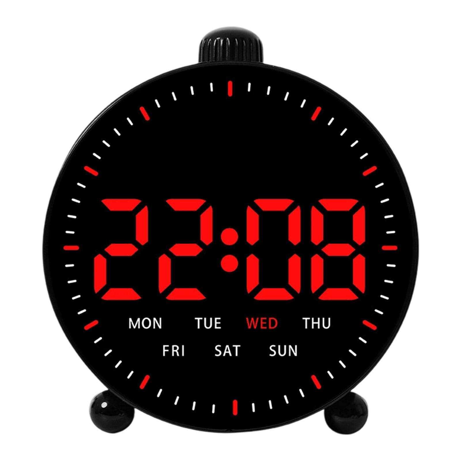 HDOYTXXM Multipurpose LED Desk Clock with Mute Timer & Night Light for Home Bedroom Use Clear Display Bright Digital Alarm Clock with Countdown Feature