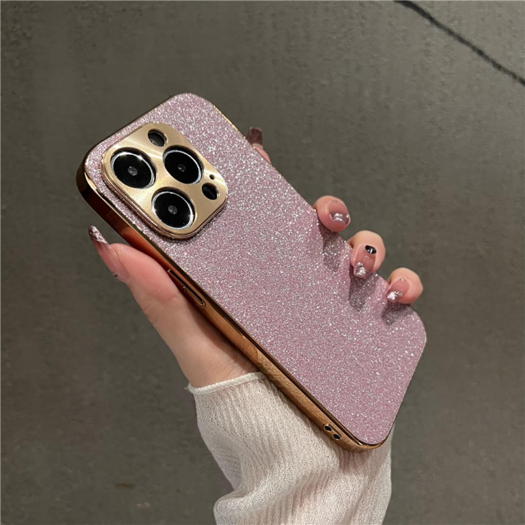Funda de IP 14 contra Caídas Accidentales con Brillo Rosa y Oro 7