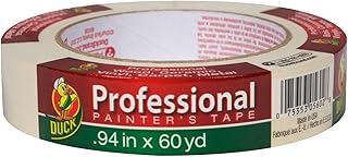 Duck Brand Professional Painter's Tape, 0.94 Inches by 60 Yards, Beige, Single Roll (1362488)