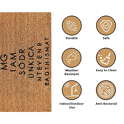Image of Onlymat Coir Door Mat (Brown, 45x75 cm)