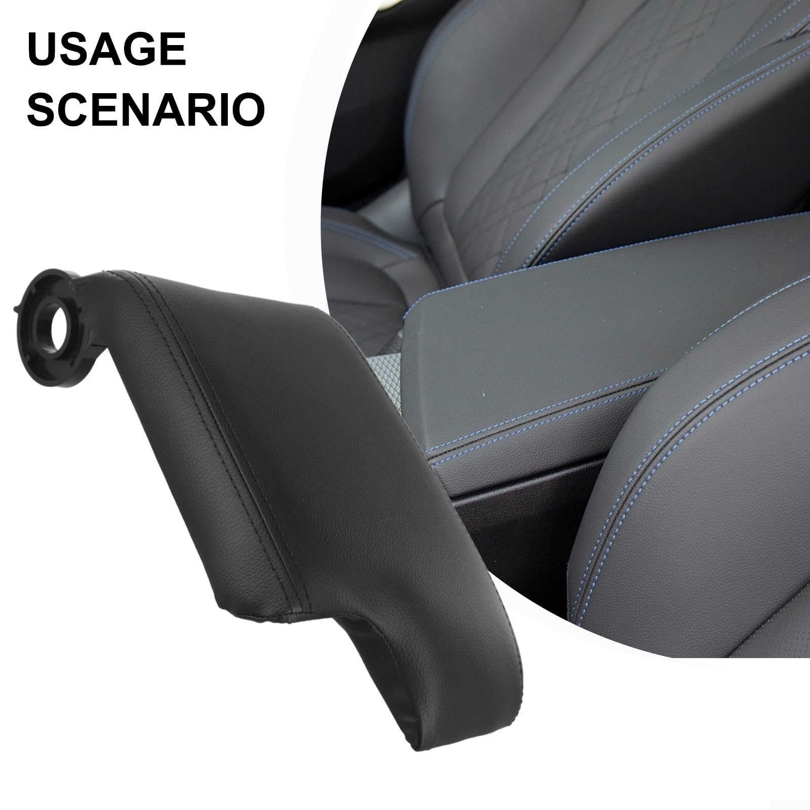 Couvercle D'accoudoir Pour BMW Série 3 E46 – Neuf, Noir, Avant/Central