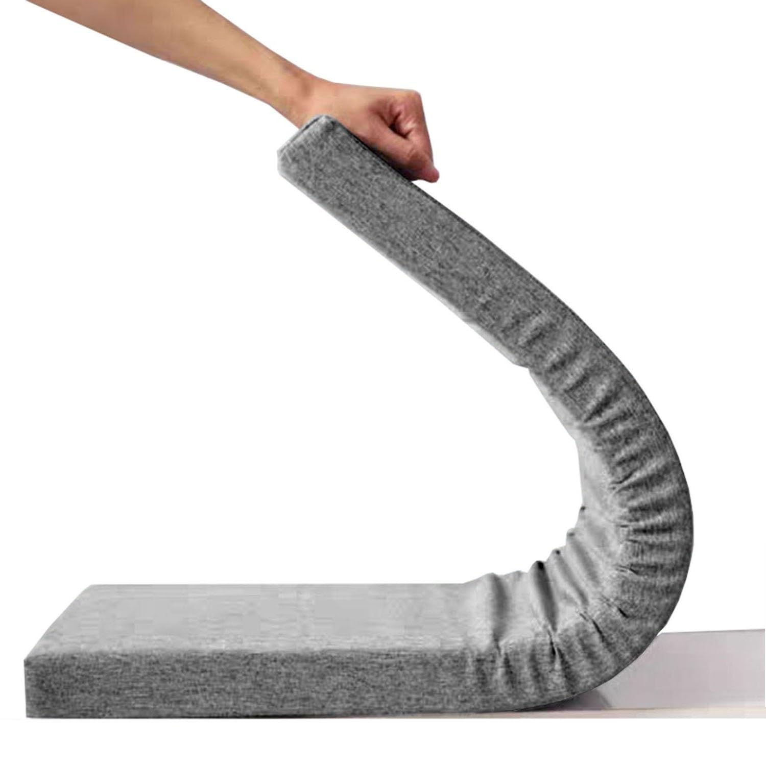 Aqigr Grey Indoor Bench Cushion Seat Pad 100Cm/150Cm/120Cm/140Cm, 45D Thickened Foam, Personalized Cushions Indoor Outdoor, Bench Seat Cushion For Patio Furniture(,130X50cm X5cm Thick)