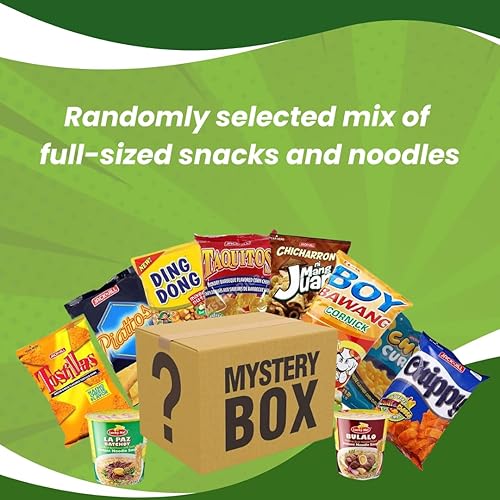 Miniatura 3 de High Class Grass Philippines Snacks Box - Caja de aperitivos internacional, paquete variado de 10 auténticos alimentos filipinos como Boy Bawang,