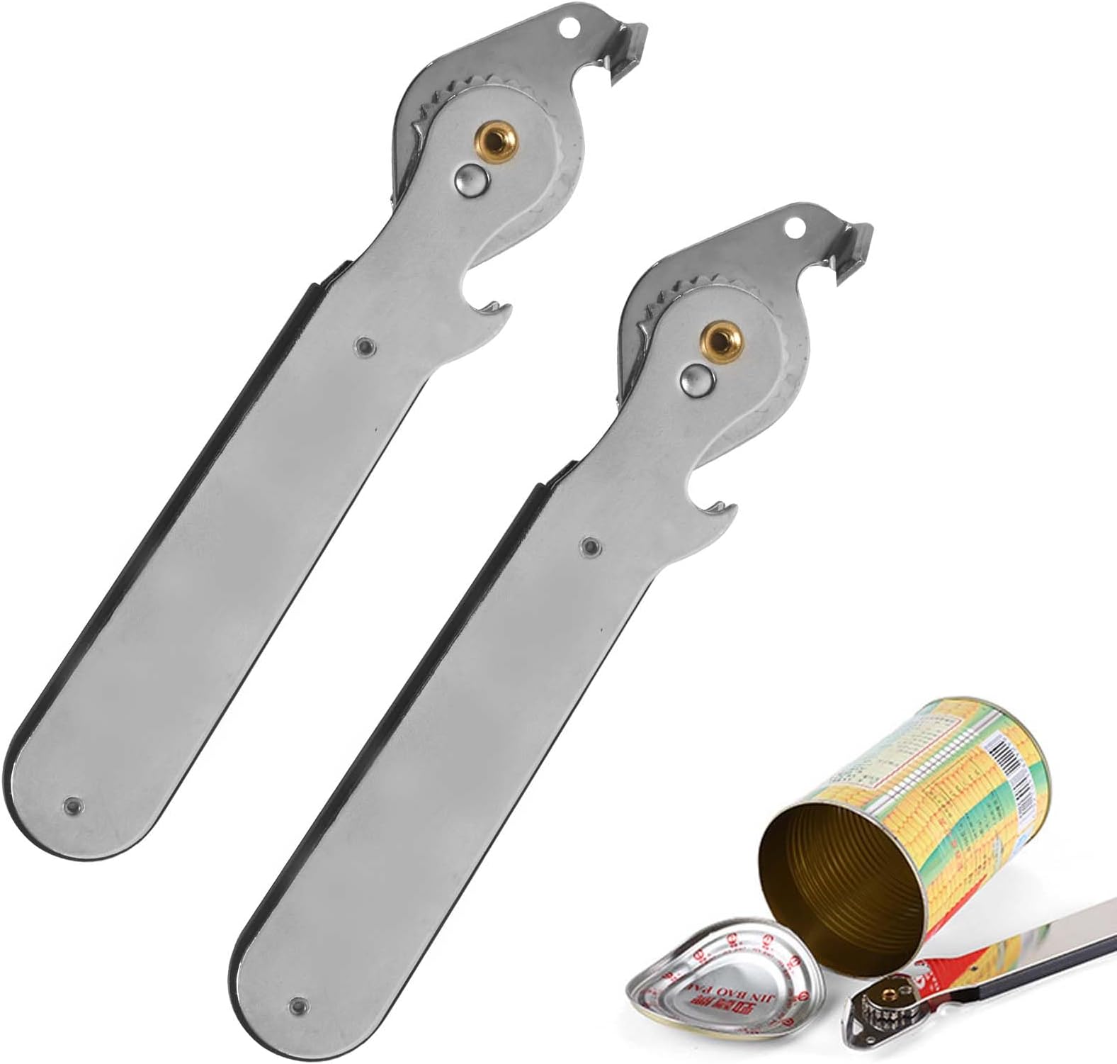 2 Hebeldosenöffner mit Kapselheber,Büchsenöffne,Dosenöffner ohne Scharfe Kanten,Manuell