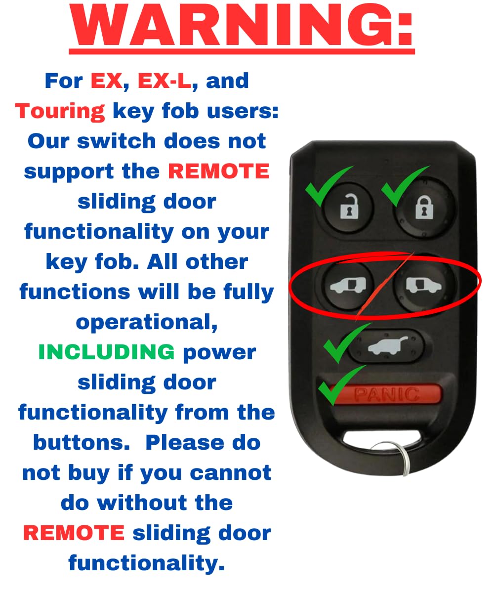 OEM Honda Odyssey Sliding Door Control Switch – 2005-2010, Dash-Mounted, Push Button