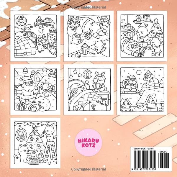 Silly Christmas: Cozy and Funny Coloring Book for Adults and Teens - Preview 4