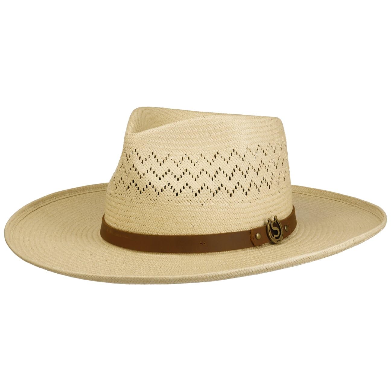 Stetson Salcott Outdoor Sombrero de Paja Toyo Estilo Western Unisex Primavera Verano