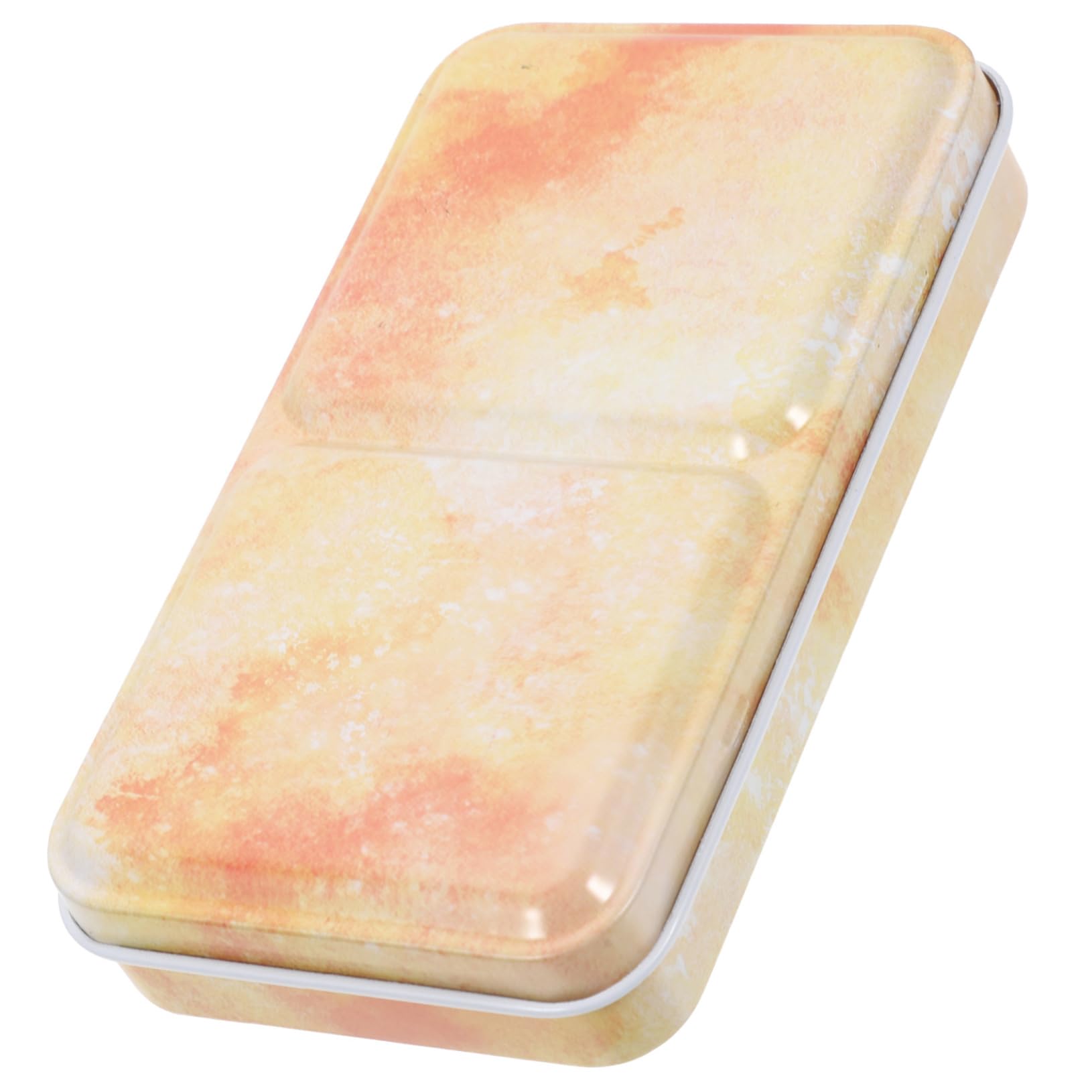 LIFKOME Portable Mixing Plate for Watercolor Pigments Compartment Color Mixing Case Durable Empty Palette for Artists for Painting