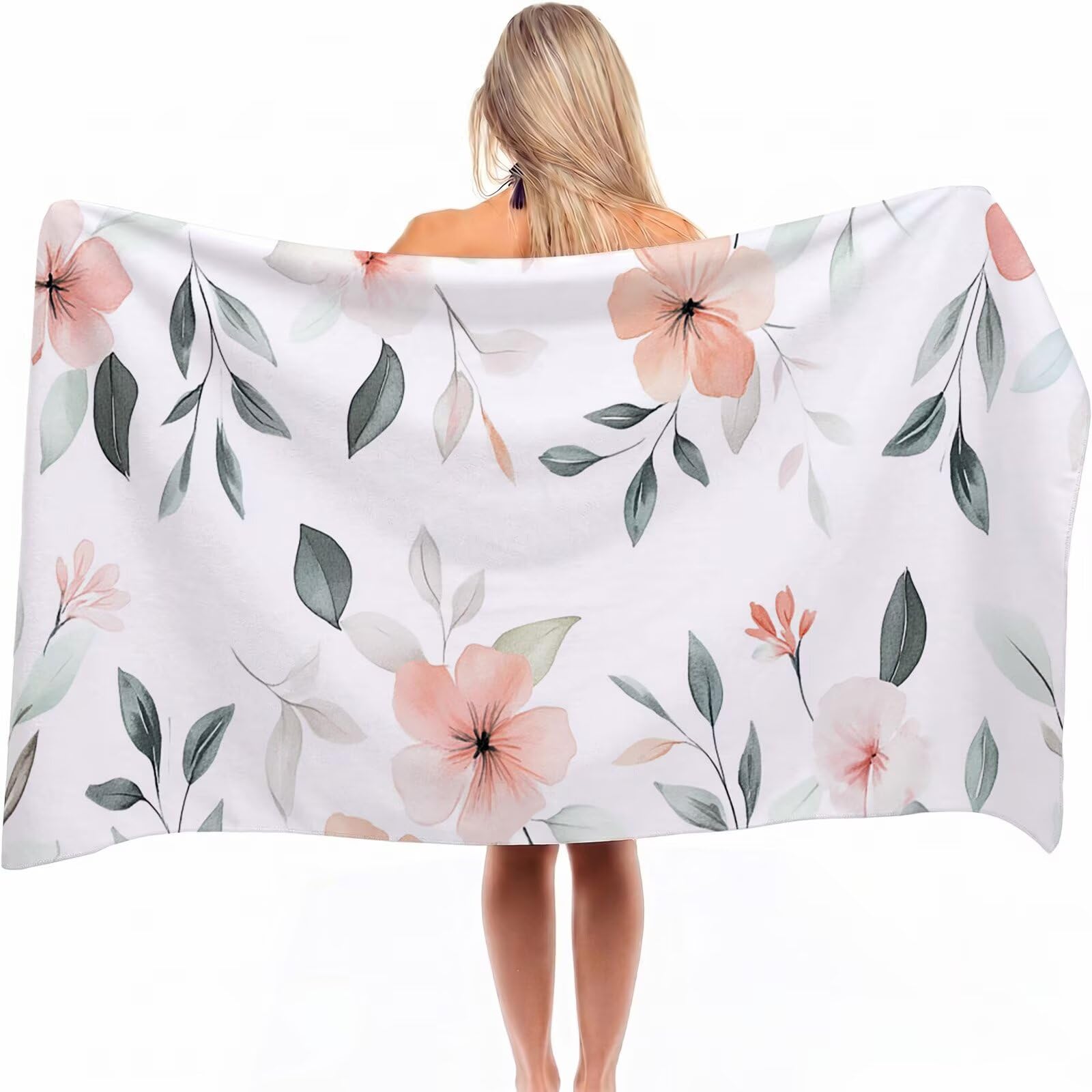 Serviette de plage microfibre XXL anti-sable drap de bain séchage rapide adulte