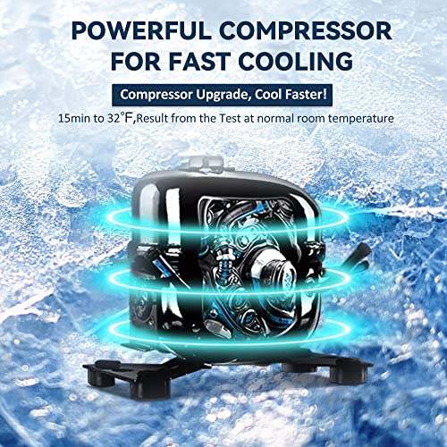 Euhomy 12 Volt Refrigerators, 15Liter(16Qt) Rv Refrigerator With 12/24V Dc & 110-240V Ac, Portable Refrigerator Freezer Fridge Cooler For Car, Rv, Camping, Travel, Fishing, Outdoor Use. #TOP2