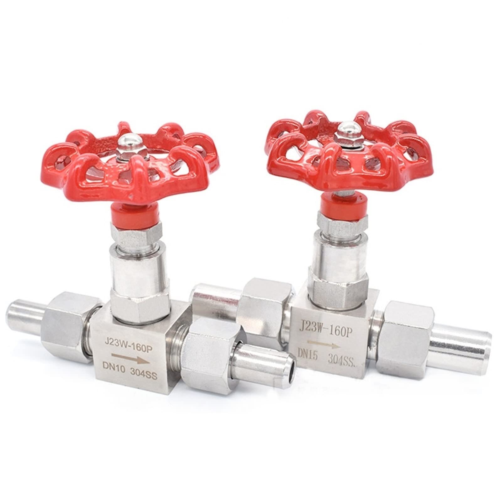 Válvula de aguja J23W-160P inoxidable 304 DN10 contra corrosión y alta presión