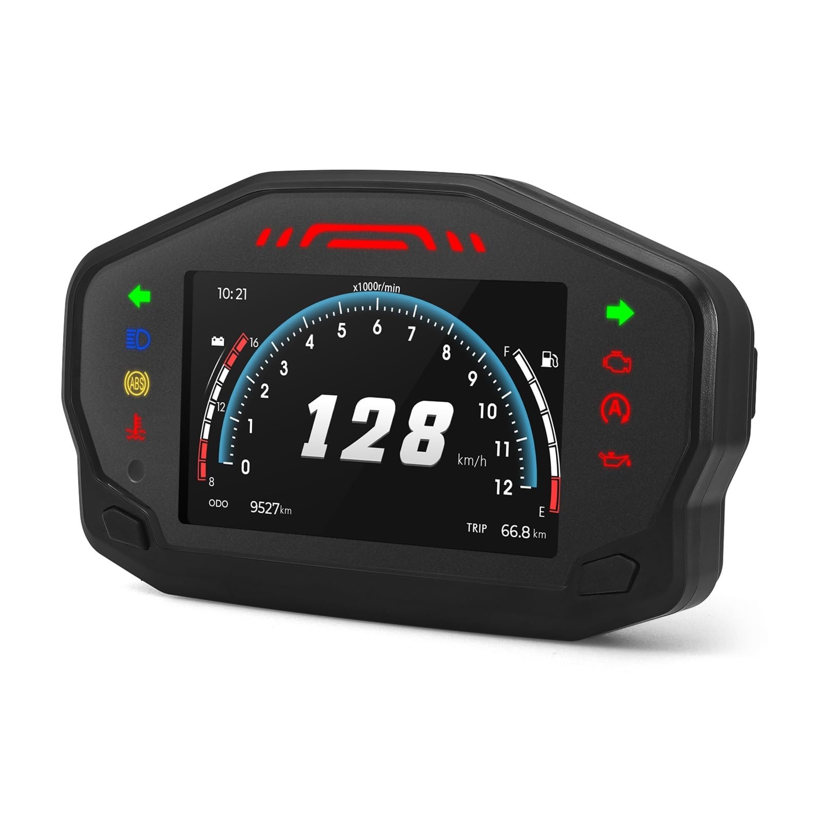 Moto Contachilometri Contachilometri Universale Per Moto Contachilometri Digitale Pannello Strumenti Motore Con Cruscotto Livello Olio Chilometraggio Per 2/4 Cilindri