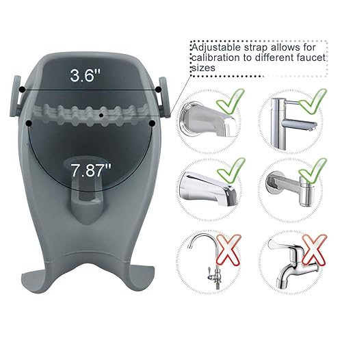 Miniatura 5 de Cubierta de boquilla de baño para bañera, protege al bebé de golpes durante el baño, cubierta protectora universal para grifo, diseño de ballena