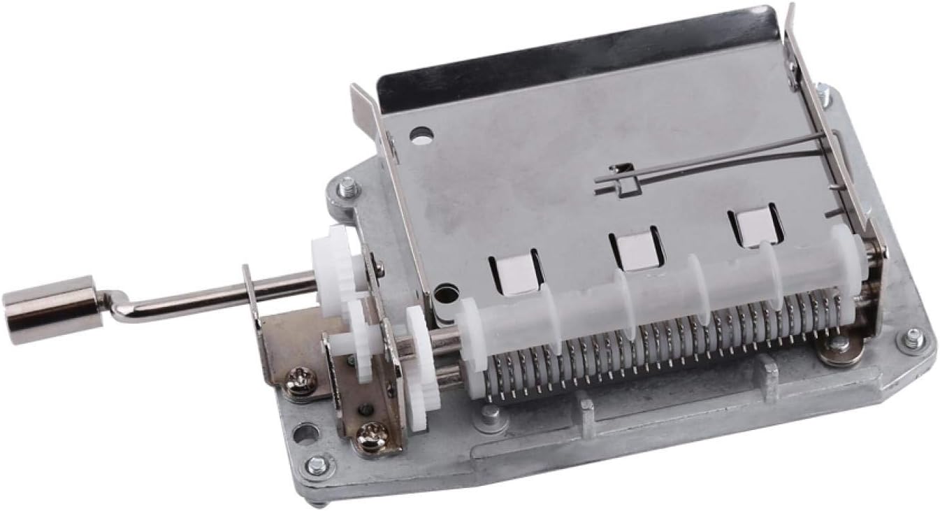 30 Note DIY Hand Crank Music Box Movement Kit, 3 Pcs Blank Paper Strips Tapes, Make Your Music Tool Kit, As