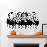 Vinyl Wall Art Decal - Horror Classics - 16" x 30" - Horror Classics Seasonal Halloween Quote Sticker for Entryway Storefront Office Living Room Scary Spooky Decor