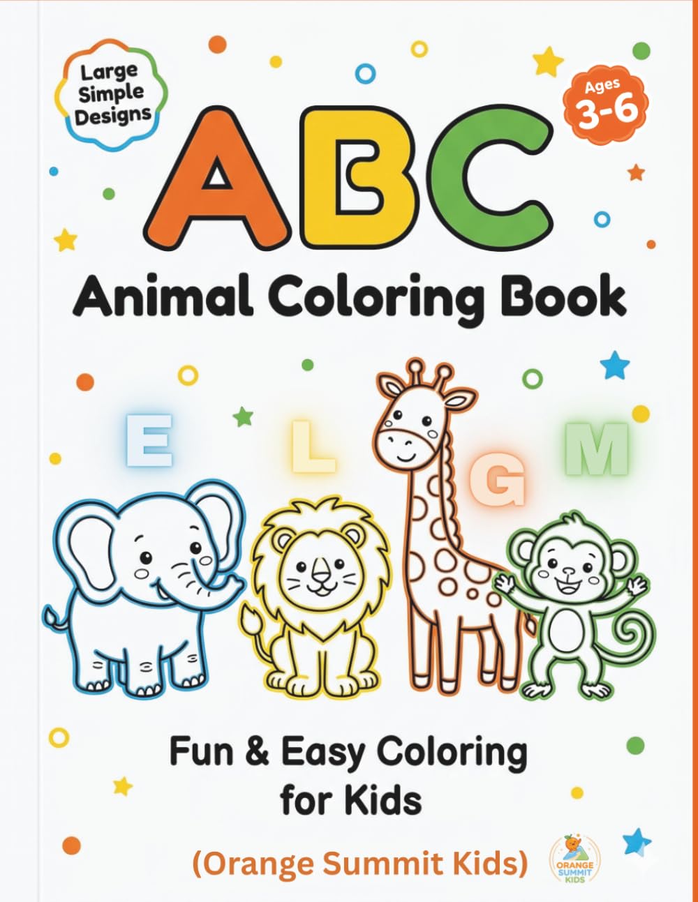 ABC Animal Coloring Book: Fun and Easy Alphabet Coloring Pages for Kids (Coloring Book Series for Kids)