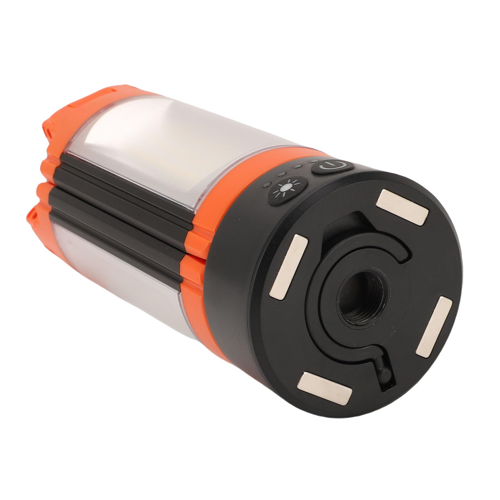 FTVOGUE Lampada da Campeggio Ricaricabile, Lampada da Lavoro a LED in ABS con Uscita da 2600 Lm, 3 Teste Regolabili, 5 modalità, Supporto Pieghevole da 75 a 186 Cm per Uso di Riparazione di