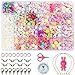 Yiran Perline Fai da Te per Bambini,Perline per Braccialetti Bambini Kit Braccialetti Fai da Te Bambina e Creazione di Gioielli, Perline Lettere per Braccialetti Kit Perline per Ragazze(24 Tipi )