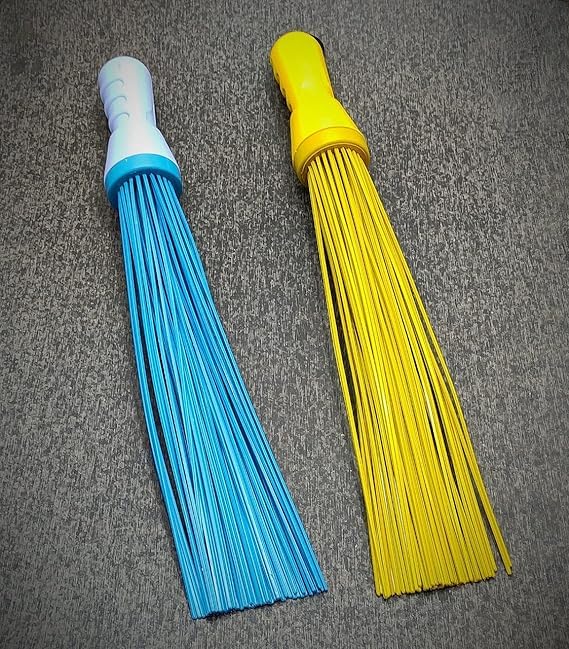 Kharata Large 23" Plastic Broom for Bathroom, Toilet, Kitchen & Home Floor Cleaning, Long Handle Plastic Seekh Jhadu with 60 Sticks, Multicolour, Pack of 2 (B0D4ZJFR3D) Amazon Price History, Amazon Price Tracker