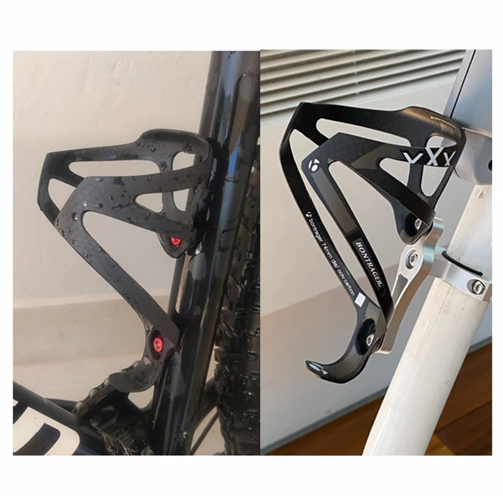 Portaborraccia bici effetto carbonio Portabottiglie da bicicletta 2 pezzi completo in fibra di carbonio 3K super leggero strada/mountain bike, portaborraccia opaco lucido(2pcs UD Matte)