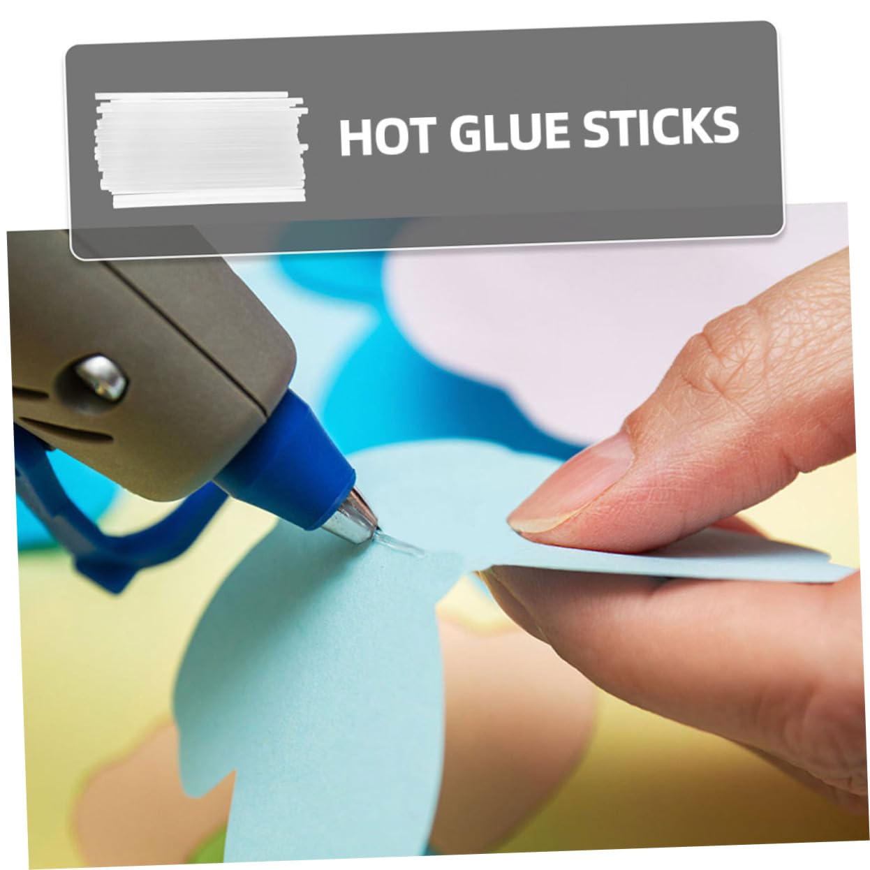 Lot de 100 Bâtons de Colle Thermofusible en Résine pour Bois et Plastique, Adhérence, Peu de Bulles, pour Décoration et Collage à Chaud