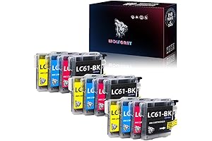 Wolfgray LC61M LC65 Ink Cartridges 12 Pack