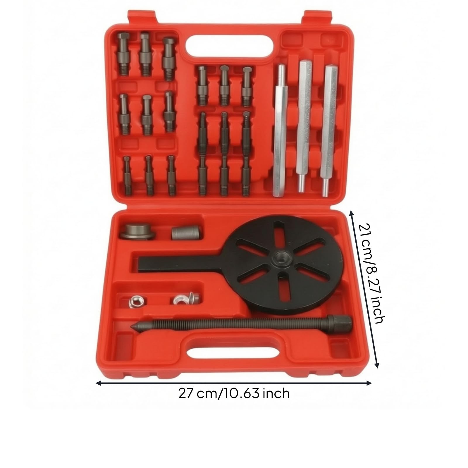 Estrattore Meccanico 31 Pezzi con Ganasce E Punta di Precisione in Acciaio al Carbonio per Rimuovere Cuscinetti Interni Ed Esterne con Controllata Adatto per Riparazione Macchinari
