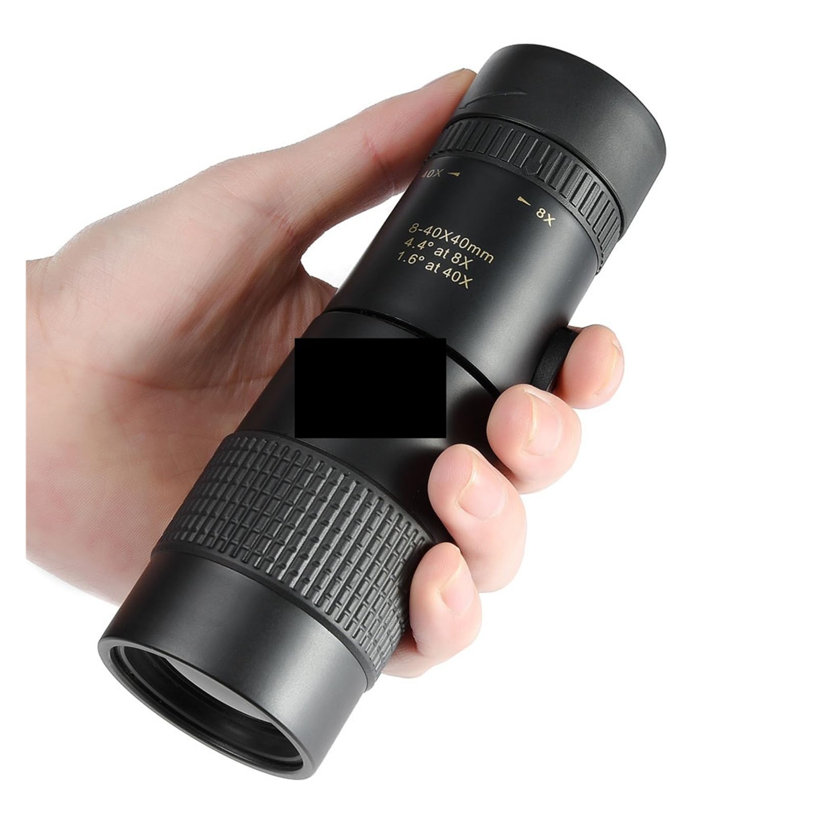 8-40x40 Monocular Telescope Compact Retractable Zoom Waterproof Bak4 Professional HD ED Glass With Tripod Phone Clip(With tripod)
