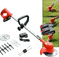 Roçadeira a Bateria, 48V, 2 Baterias e Acessórios Inc. Sem Fio, Ferramenta de Corte e Poda de Árvores e Ramas, Roçadeira Automática-Knakasaki