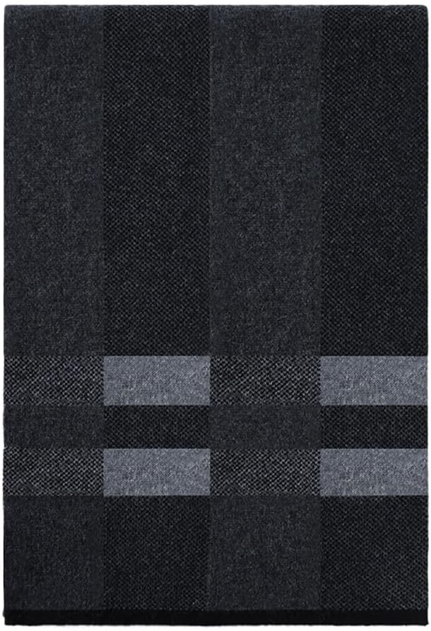 HBJWOV Winter plaid versatile cashmere scarf for men's business warmth scarf