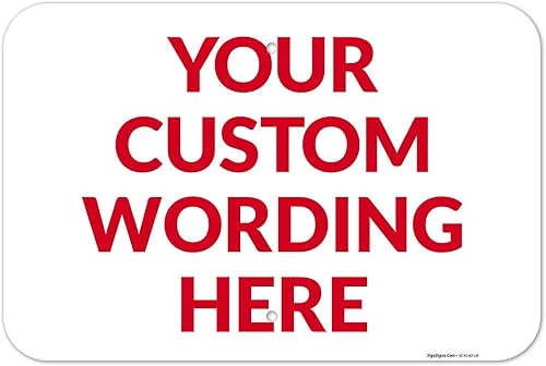 Miniatura 1 de Letrero personalizado, letreros metálicos personalizados, para oficina, negocios, lugar de trabajo, oficina, hogar, letreros de entrega de 12 x 18